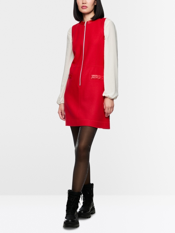 Ärmelloses Kleid "Knitted in Germany"