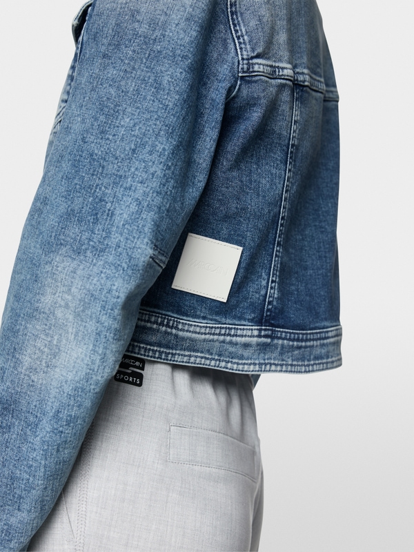 Kurze Jeansjacke "Rethink Together"
