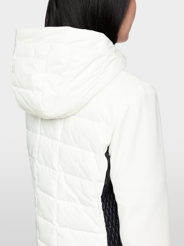 Jacke mit Fake-Daune und Kapuze
