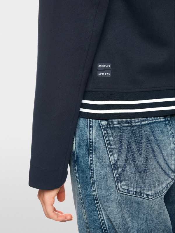 Fitted jersey blazer