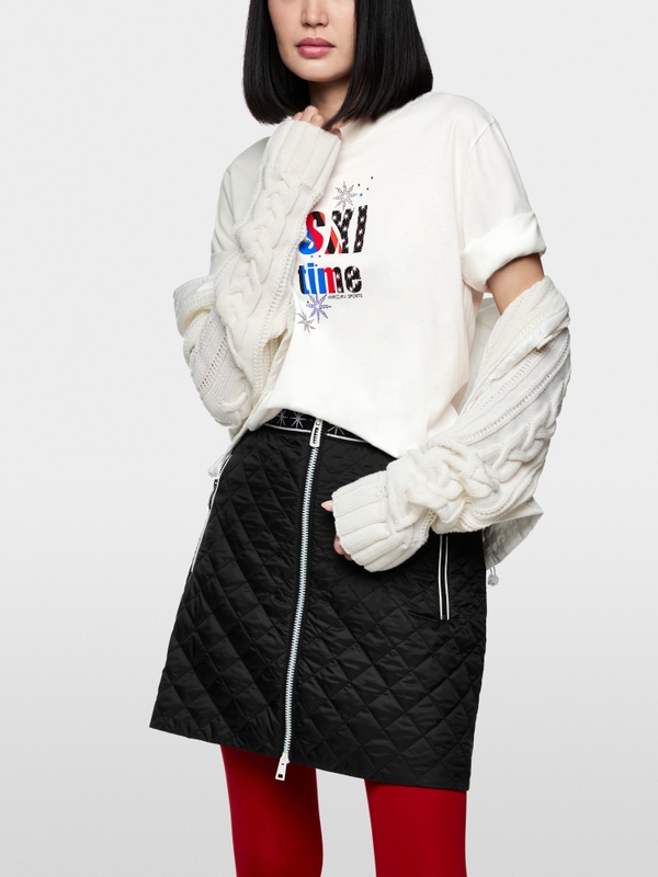 T-shirt with snowflake print