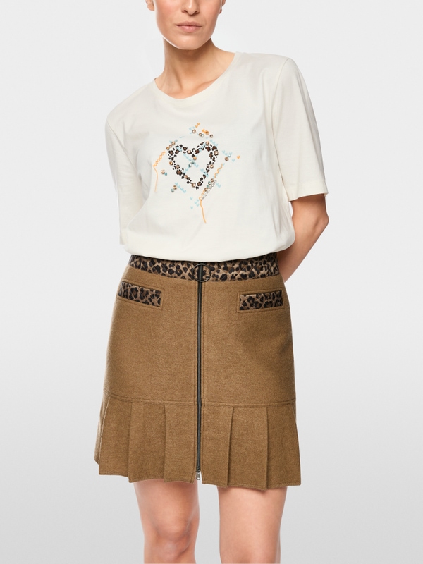 T-shirt met korte mouwen en print