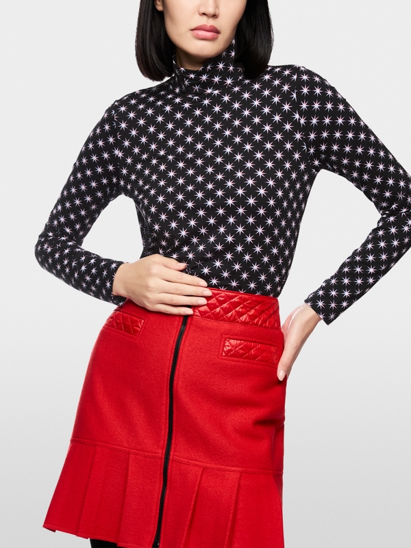Long-sleeved shirt with Snowstar print