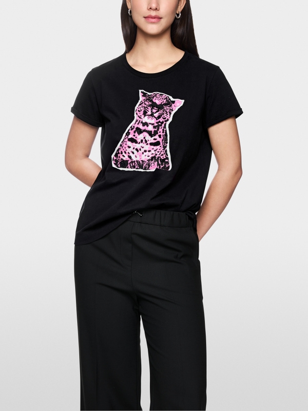 Baumwollshirt mit Aufdruck