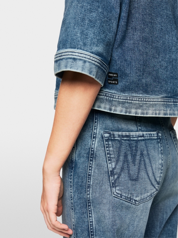 Jeansbluse "Rethink Together"