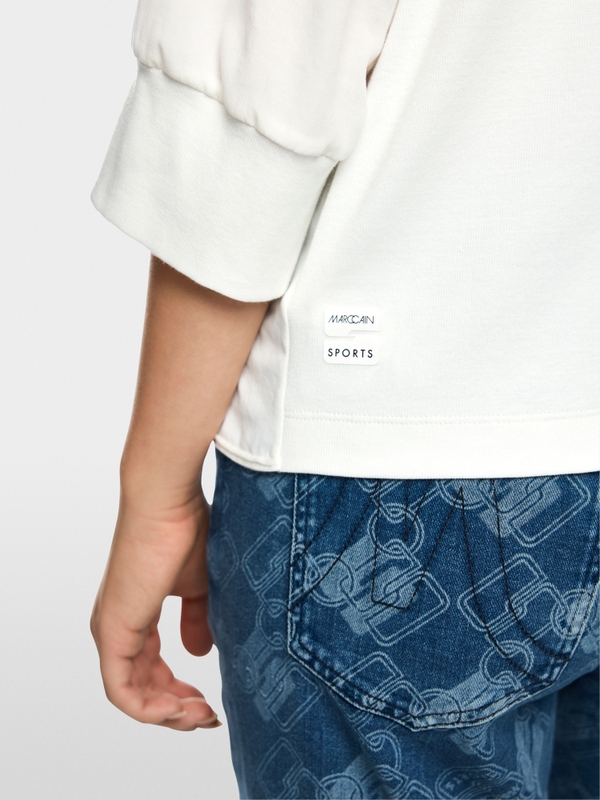 Blusenshirt aus Materialmix