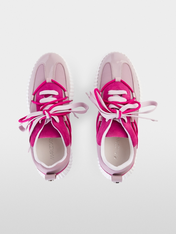 Trainers with decorative laces