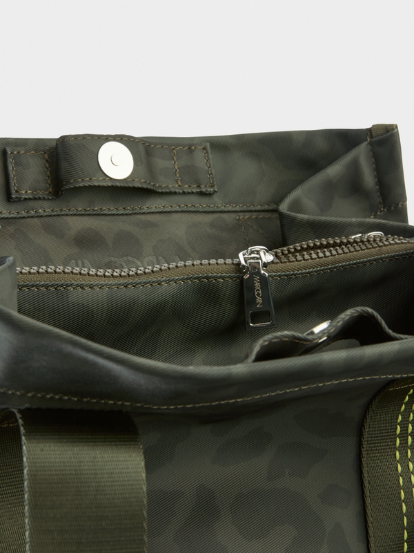 Sac cabas léopard avec compartiments intérieurs