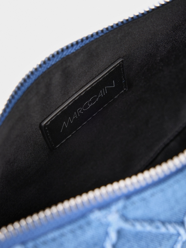 Schultertasche aus Denim