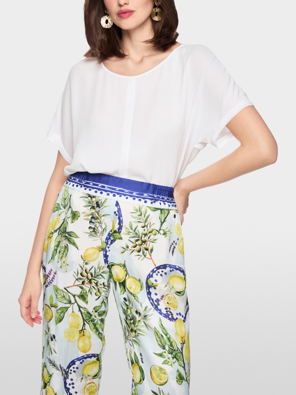 Blouse ample en tissu fluide