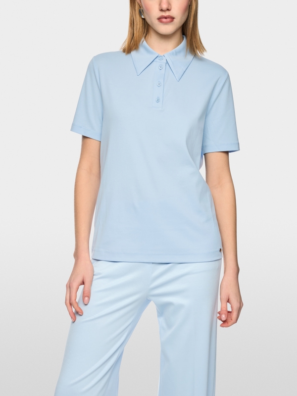 Polo en coton stretch
