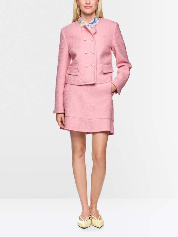 Veste couture en coton mélangé