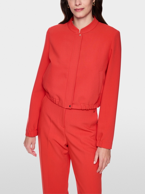 Jacke mit Stehkragen und Zipper