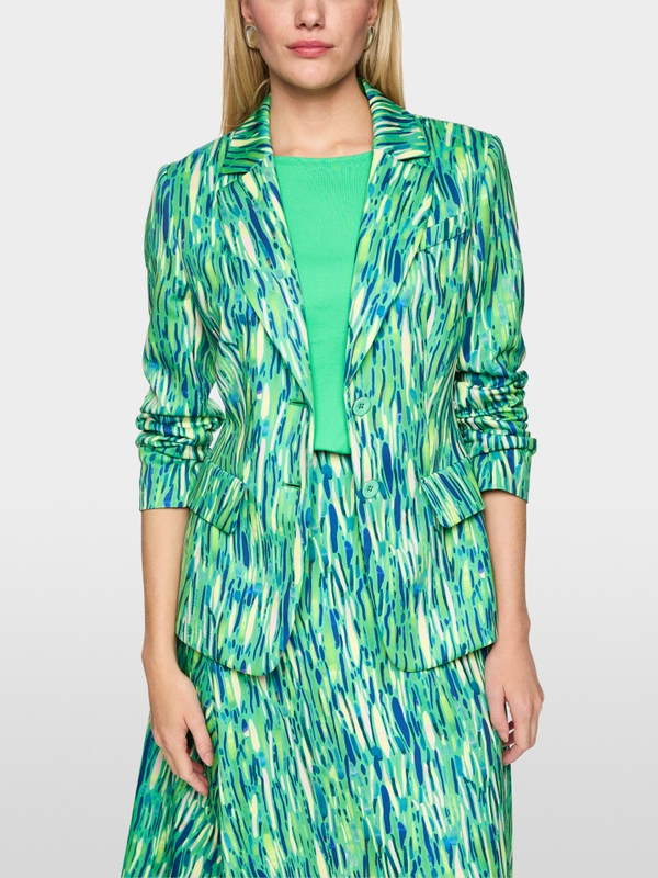 Blazer à deux boutons en jersey scuba