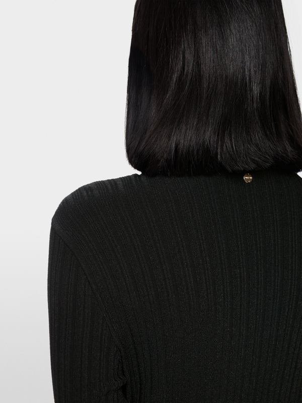 Cardigan en maille côtelée « Rethink Together »