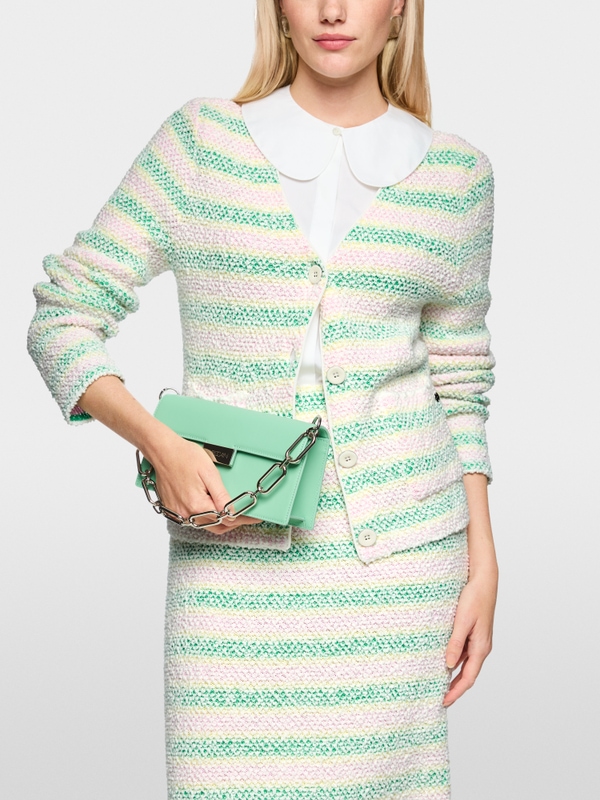 ‘Knitted in Germany’ bouclé cardigan
