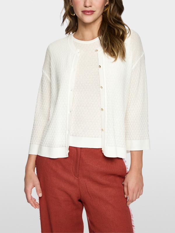 ‘Knitted in Germany’ textured cardigan