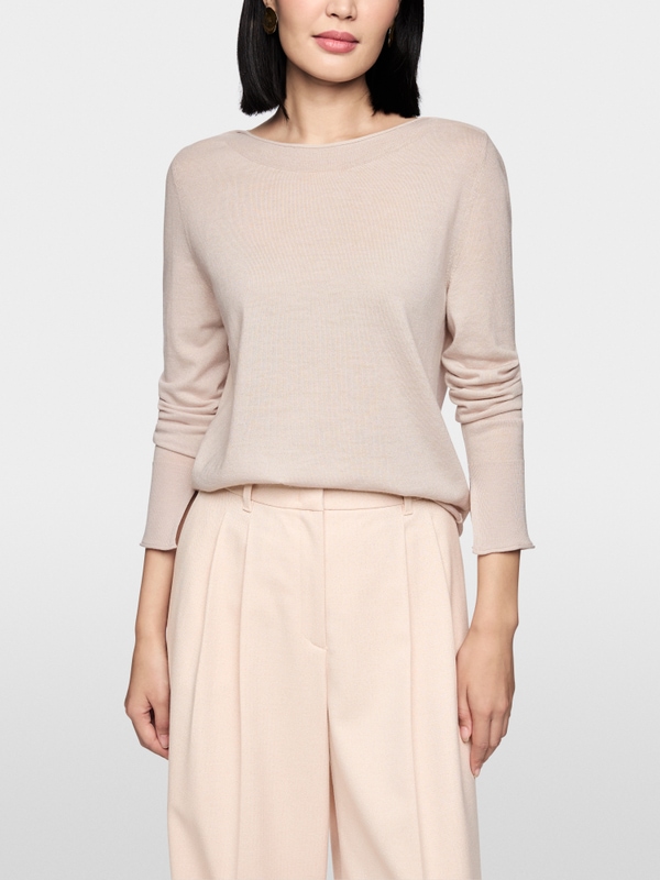 Fine knit jumper with lurex