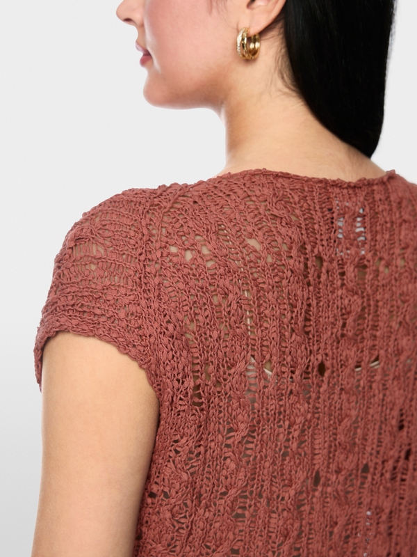 ‘Rethink Together’ openwork jumper