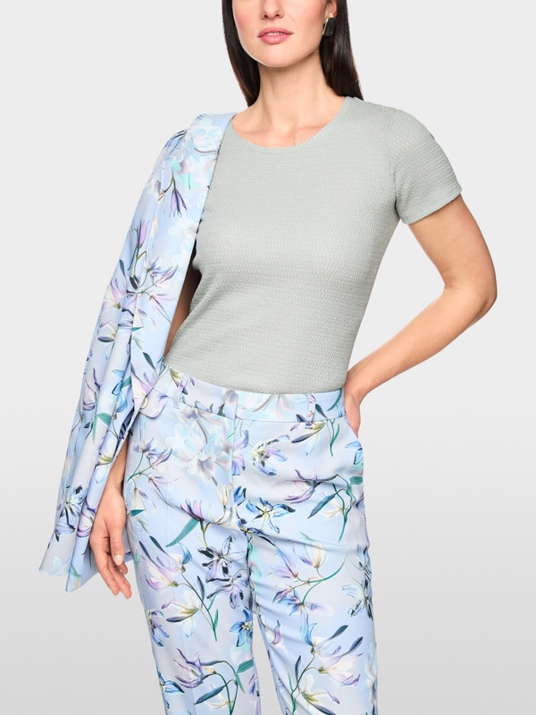 Fitted short-sleeved shirt