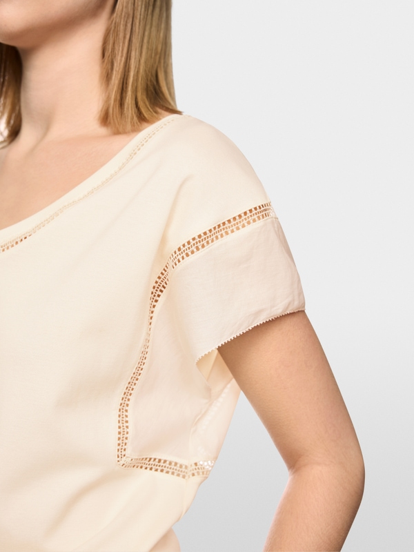 Shirt with cotton voile