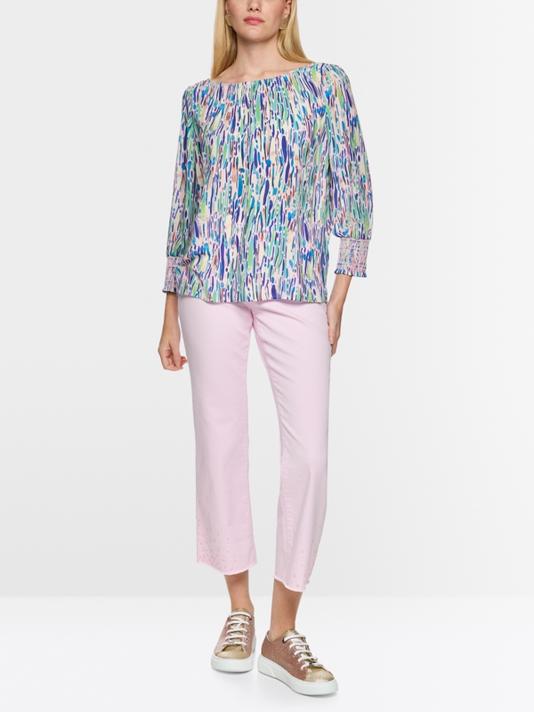‘Rethink Together’ printed blouse