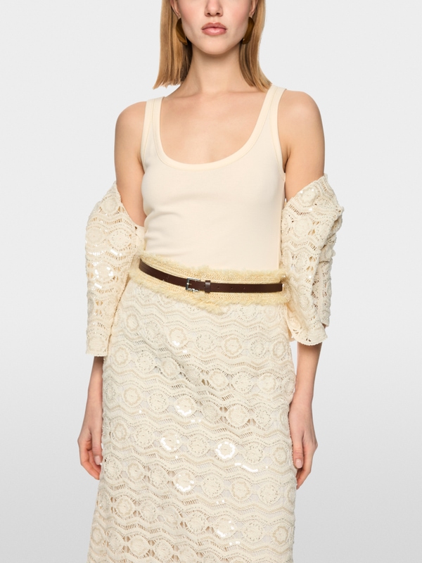 Basic cotton stretch top