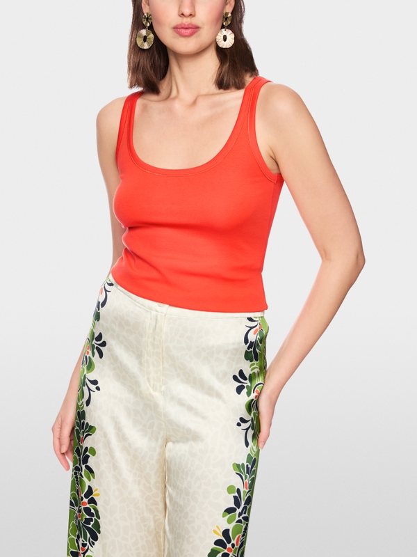 Basic cotton stretch top