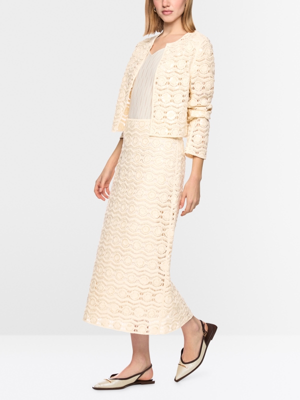 Openwork skirt with mini beads