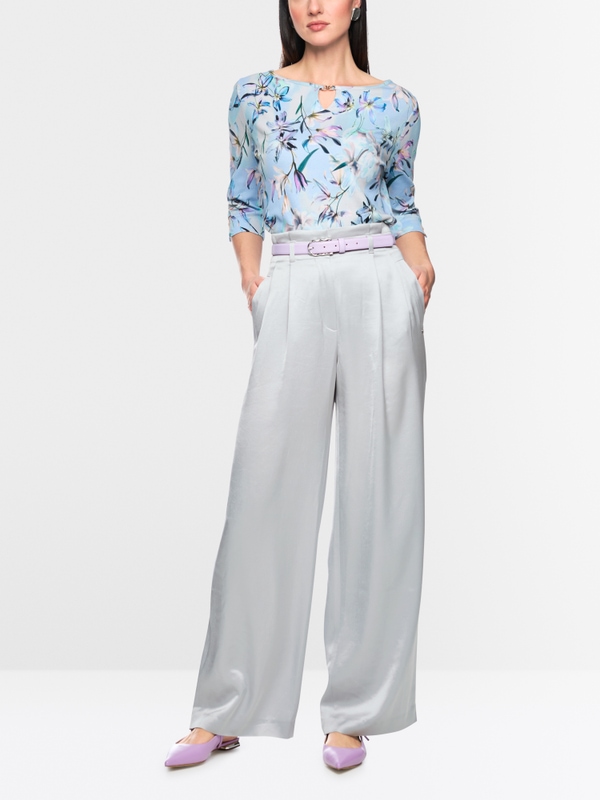 WICHTIA wide fit pleated trousers