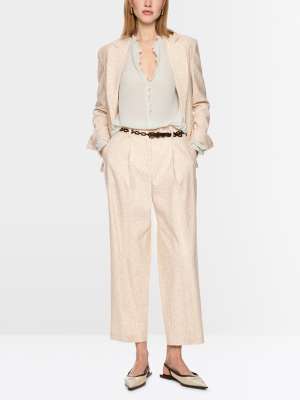 WASCO trousers with leopard print