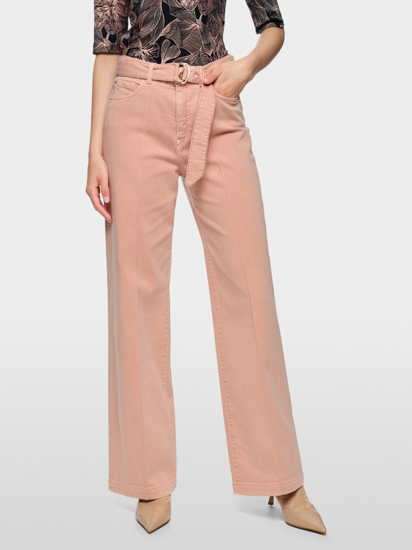 WARRI wide jeans with rhinestone cord