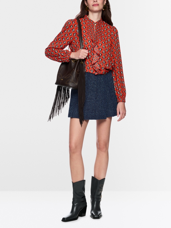 Shorts in wikkelrok-look