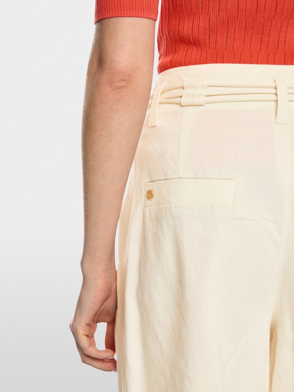 WARANGAL linen blend shorts