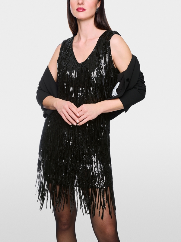 Sheath dress with sequins