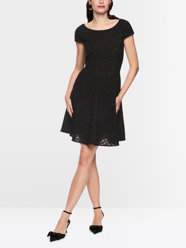 Cocktailkleid mit Glitzer-Details