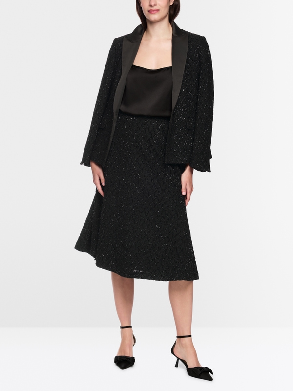 Swinging skirt with glitter details