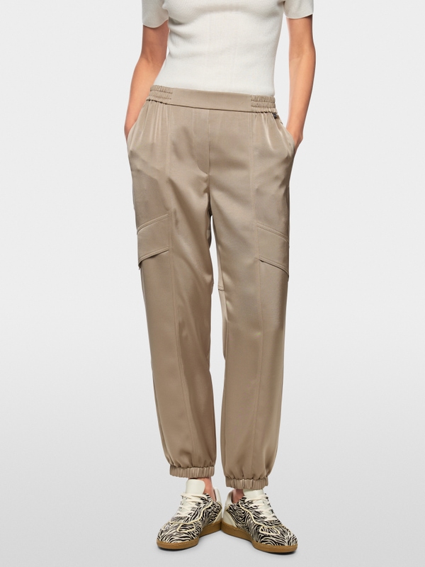 RHODOS relaxed fit fabric pants