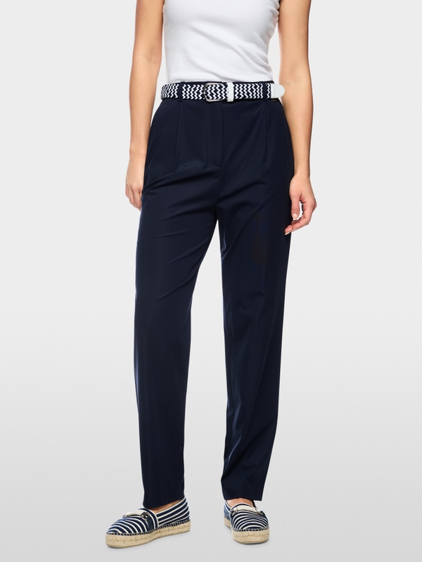 FAQUS high-waist stretch trousers