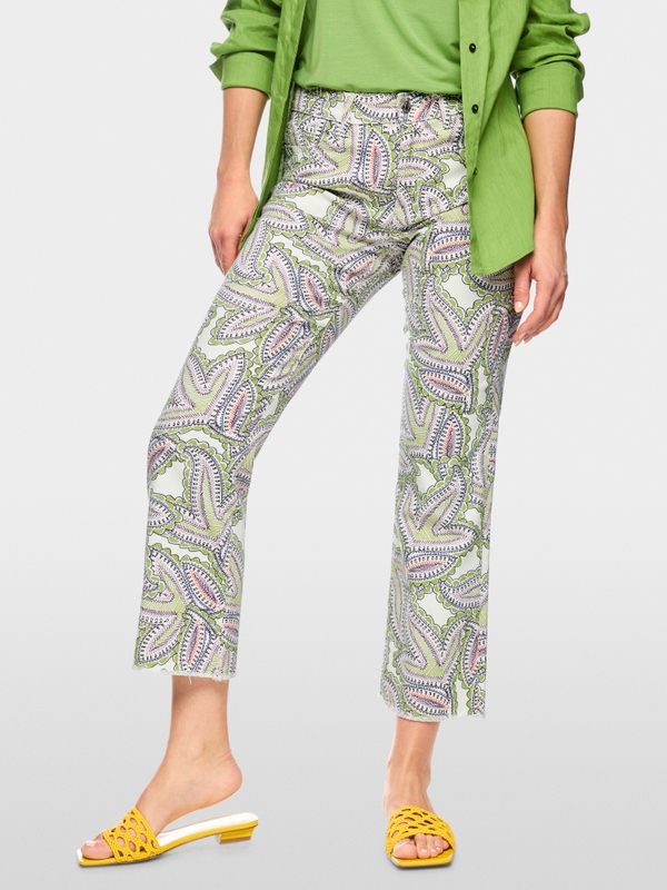 FORLI jeans with paisley print