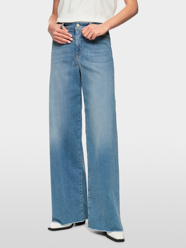WARRI wide cut jeans with high waist