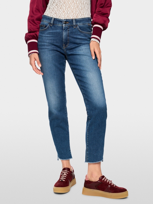 SILEA slim-fit jeans with cropped cut