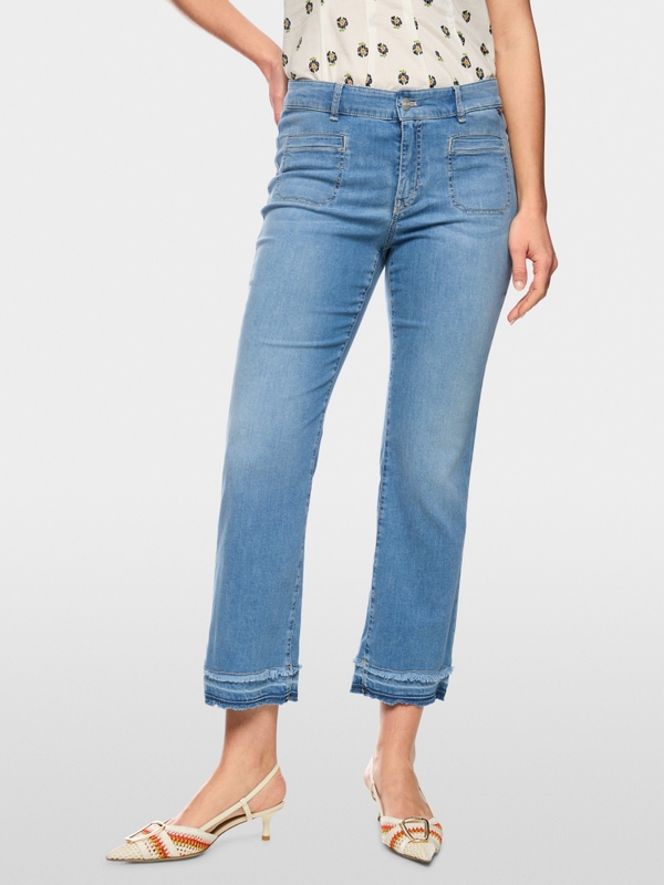 FORLI jeans with fringe detail