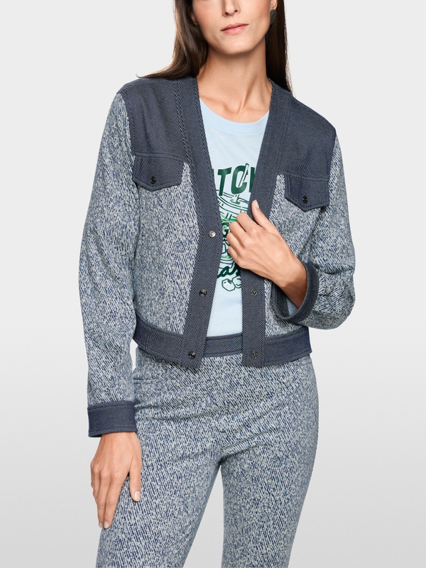 Short jacquard jacket