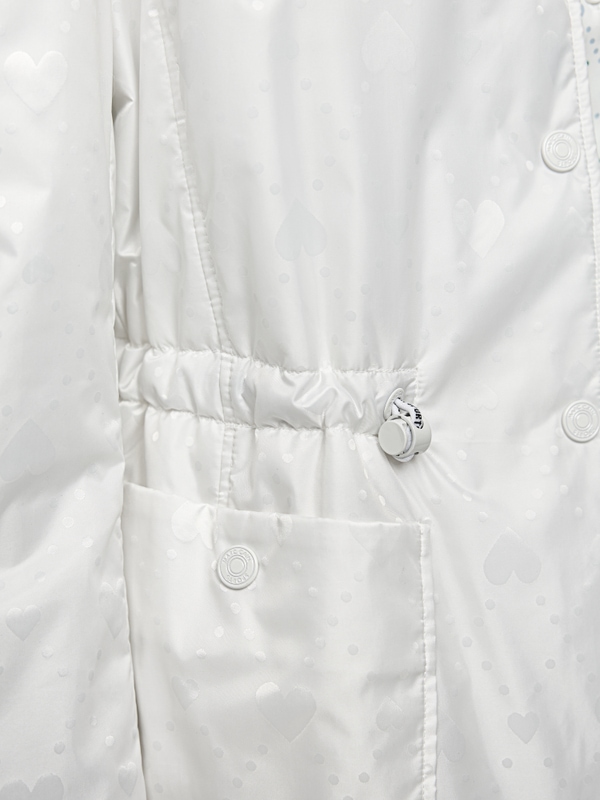 Padded blazer with heart print