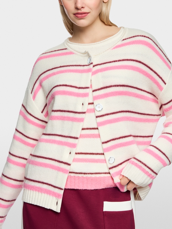 ‘Knitted in Germany’ striped cardigan