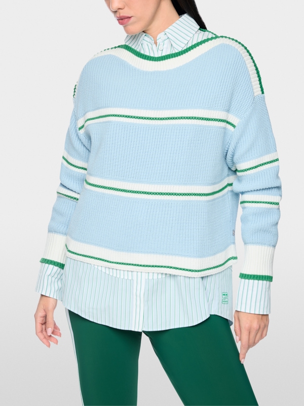 Pull à rayures tricoté en Allemagne