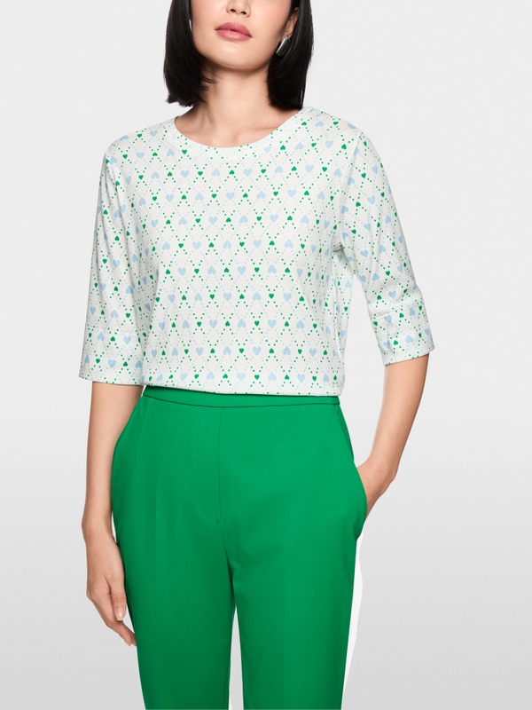 Shirt with heart print