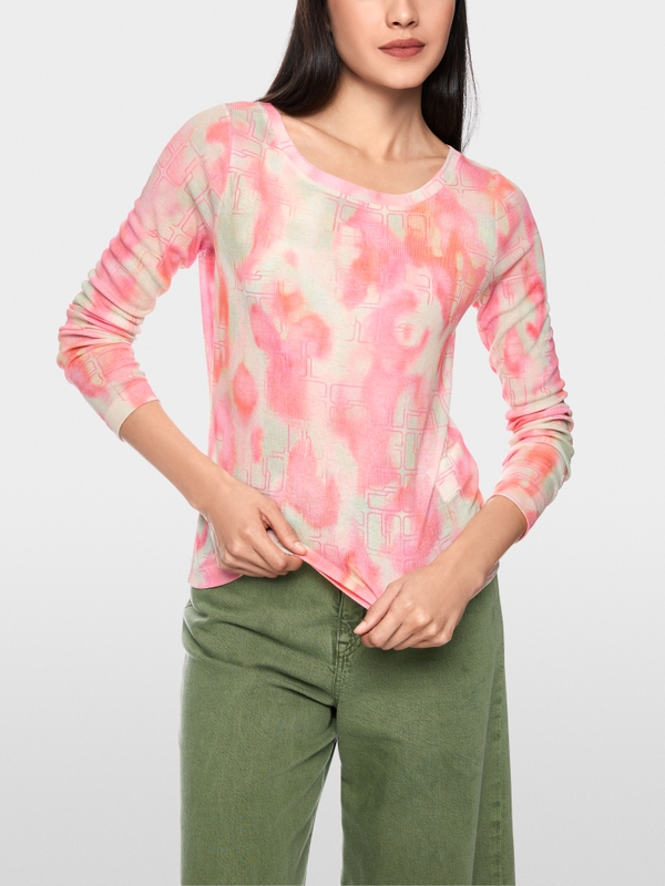 Long-sleeved shirt with print