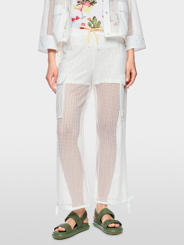 WASHINGTON hole pattern trousers